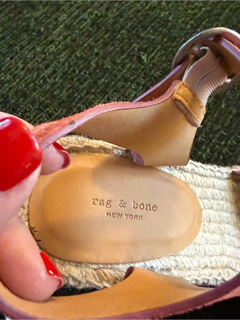 rag & bone Coral Suede Espadrille Wedge Sandals